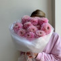 Букет из 15 розовых георгин фото 2